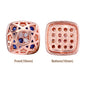 Cushion Square Shape Rose Gold Plated High-Quality Sew-on Alloy Charms Inlaid Cubic Zirconia WholesaleRhinestone
