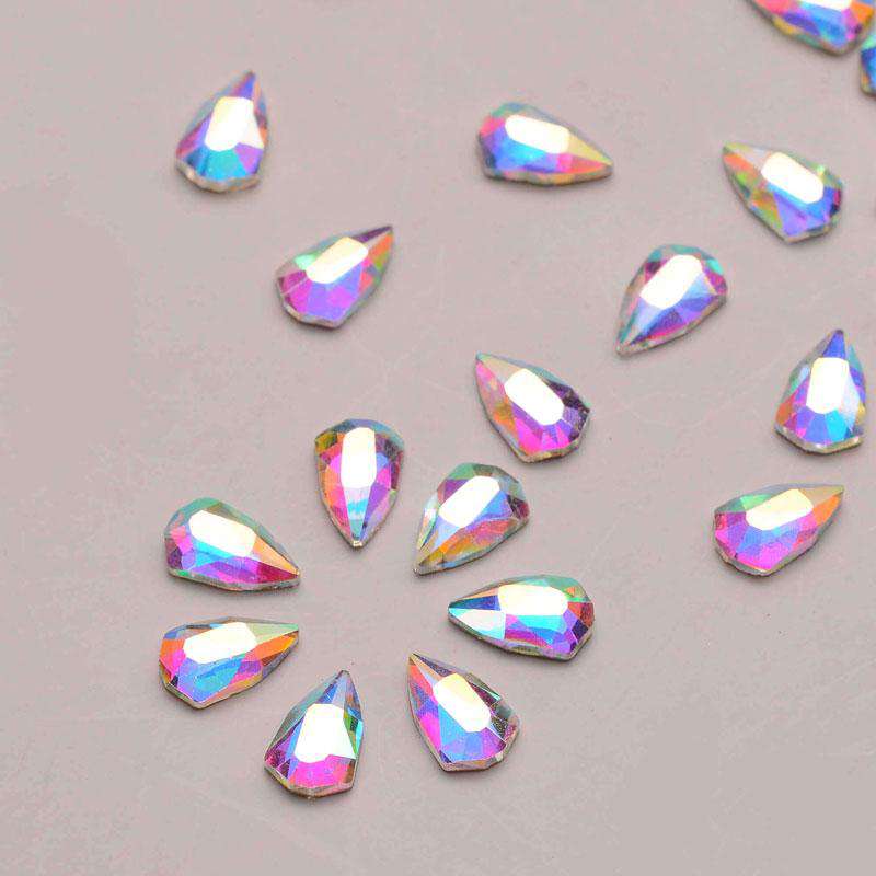 Shield Shape Crystal AB Flat Back Fancy Rhinestones WholesaleRhinestone