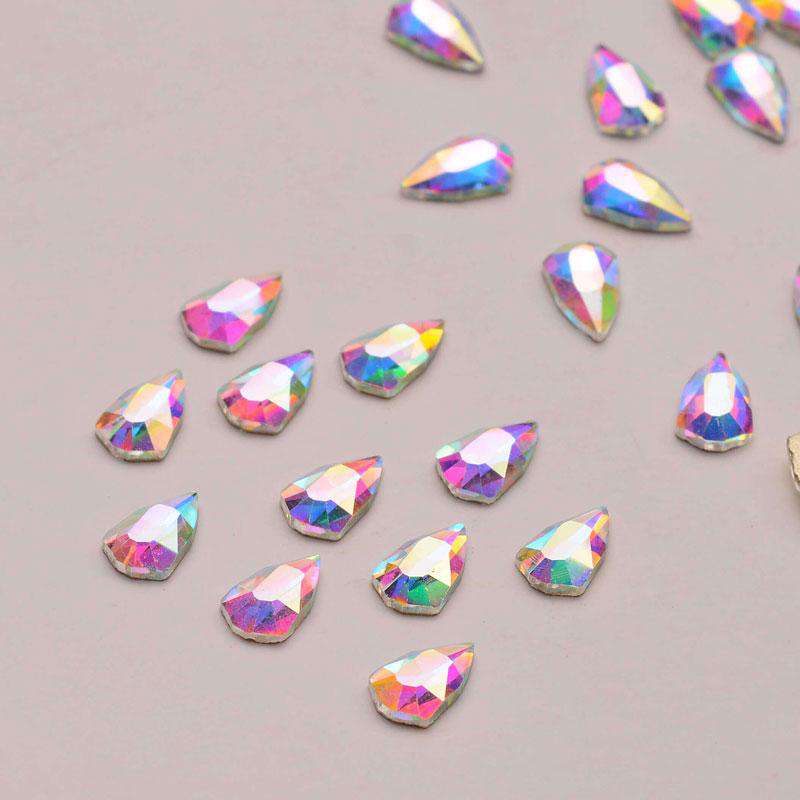 Shield Shape Crystal AB Flat Back Fancy Rhinestones WholesaleRhinestone