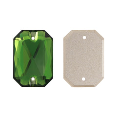 Fern Green Octagon Shape High Quality Glass Sew-on Rhinestones WholesaleRhinestone