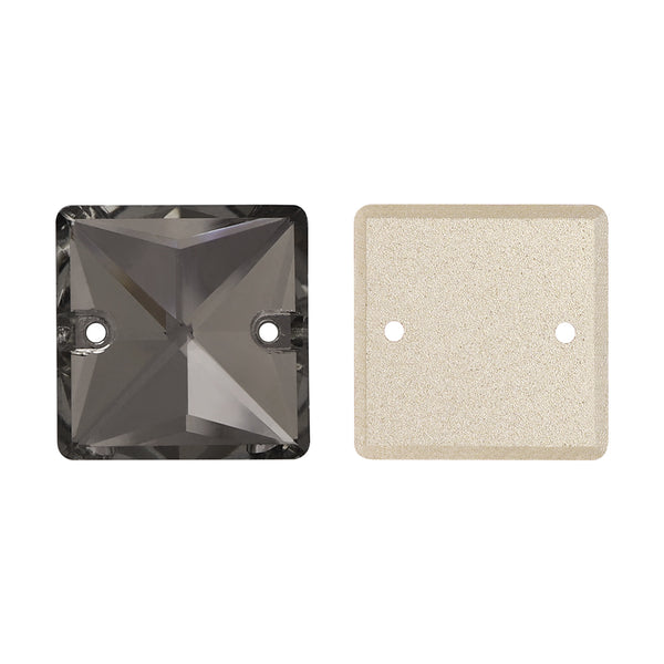 Black Diamond Square Shape High Quality Glass Sew-on Rhinestones WholesaleRhinestone
