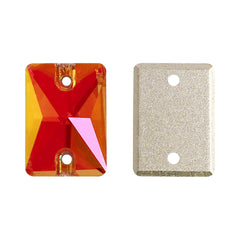  Astral Pink Rectangle Shape High Quality Glass Sew-on Rhinestones WholesaleRhinestone