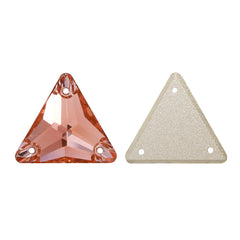 Light Peach Triangle Shape High Quality Glass Sew-on Rhinestones WholesaleRhinestone