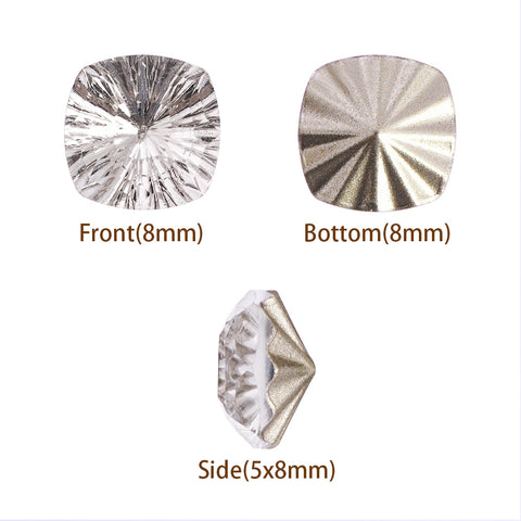 Millennium Series Round Square Shape Crystal Glass Pointed Back Fancy Rhinestones WholesaleRhinestone