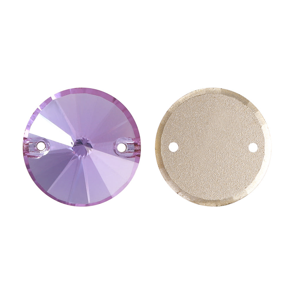 Violet Rivoli Shape High Quality Glass Sew-on Rhinestones Secondary image