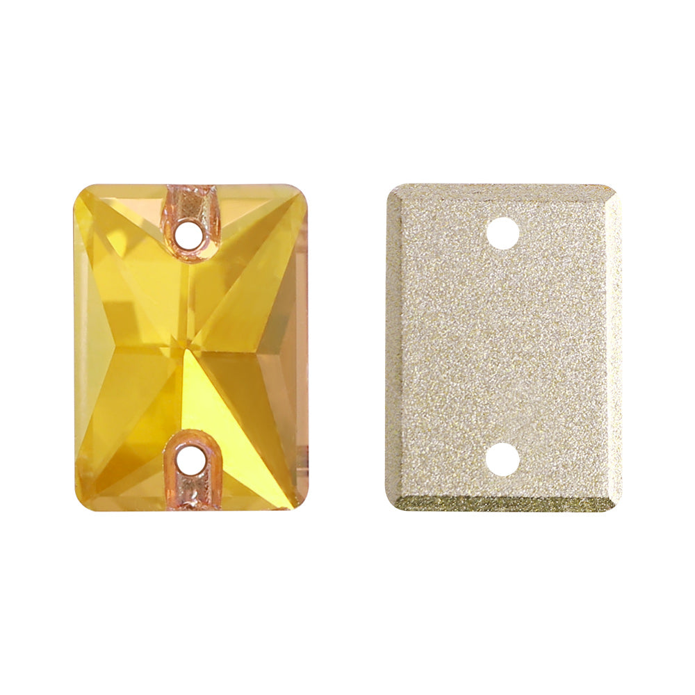 Metallic Sunshine Rectangle Shape High Quality Glass Sew-on Rhinestones Второстепенное изображение товара