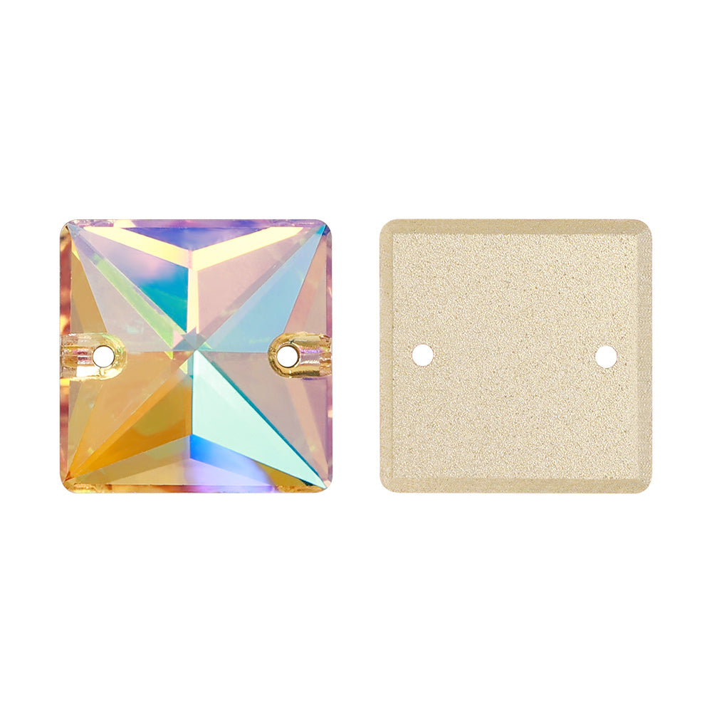Paradise Shine Square Shape High Quality Glass Sew-on Rhinestones WholesaleRhinestone