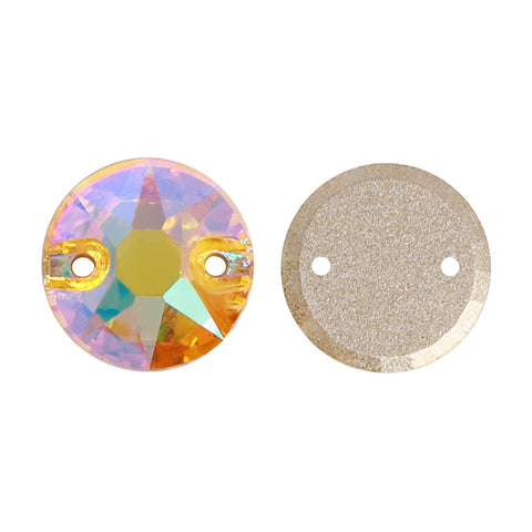 Crystal Sun XIRIUS Round Shape High Quality Glass Sew-on Rhinestones WholesaleRhinestone