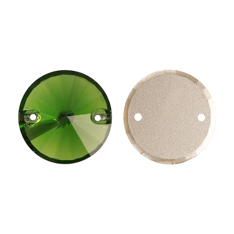 Fern Green Rivoli Shape High Quality Glass Sew-on Rhinestones WholesaleRhinestone