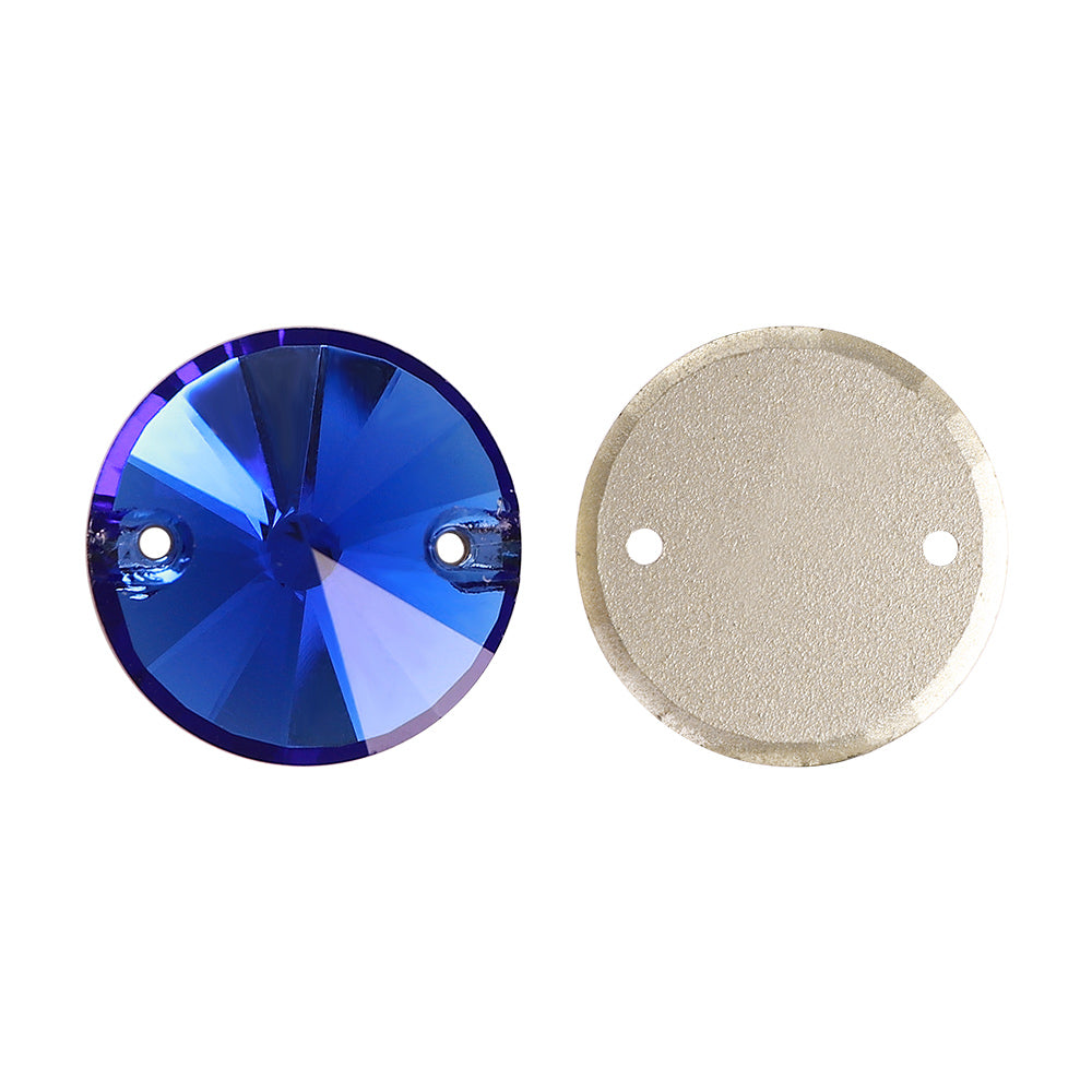 Shinestone di cucitura in vetro di alta qualità a forma di zaffiro chiaro Immagine secondaria del prodotto