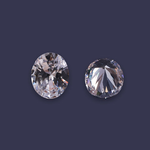 Oval Shape Pointed Back Crystal Cubic Zirconia Stones For Jewelry Restoration WholesaleRhinestone