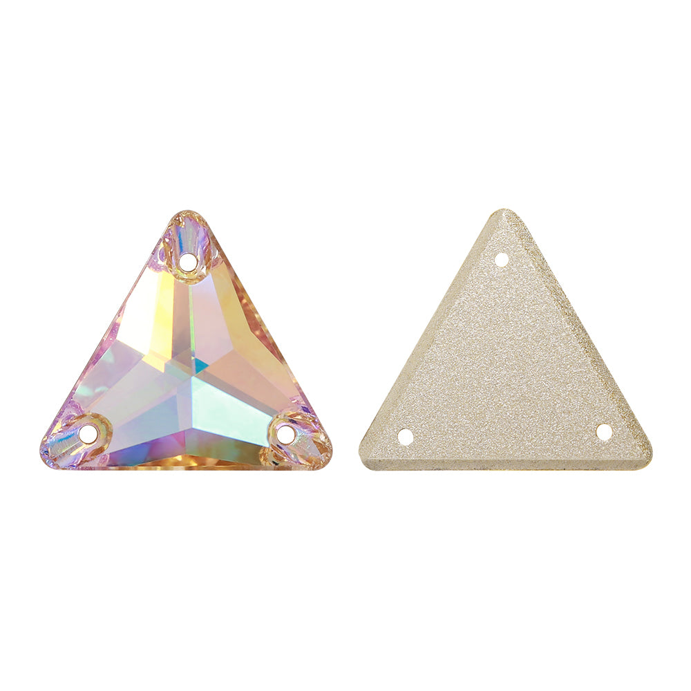 Paradise Shine Triangle Shape High Quality Glass Sew-on Rhinestones WholesaleRhinestone