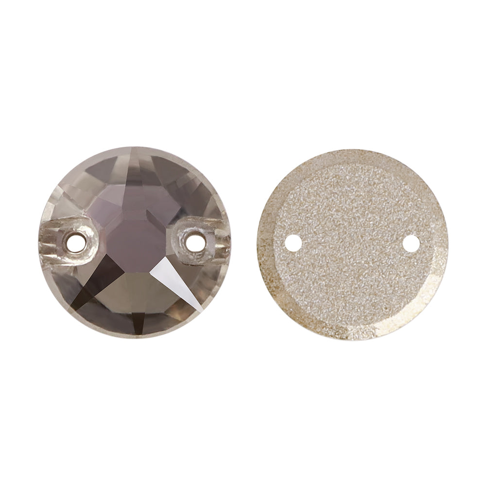 Satin Xirius de forma redonda de alta calidad Rhinestones cosidas Imagen secundaria del producto