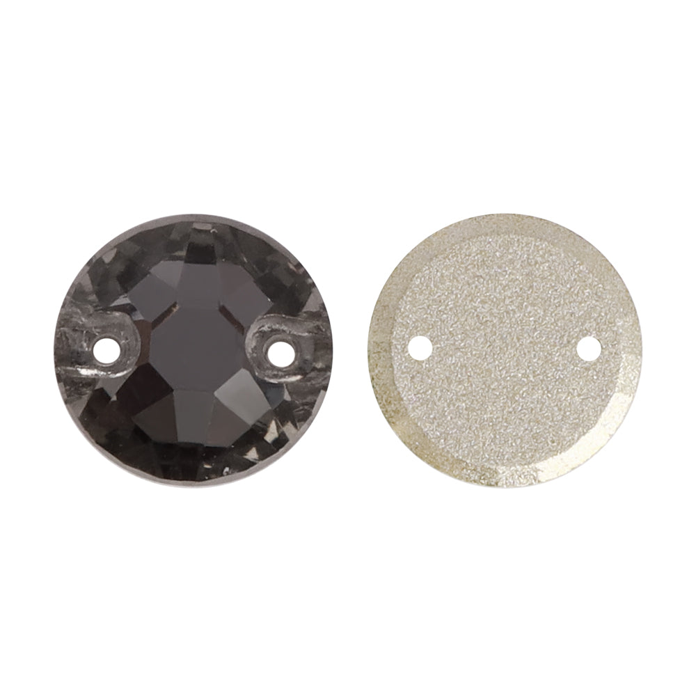 Black Diamond XIRIUS Round Shape High Quality Glass Sew-on Rhinestones Secondary image