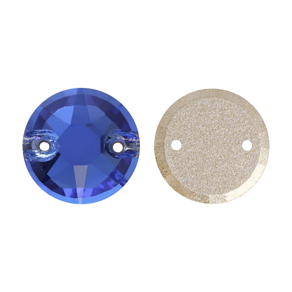 Light Sapphire XIRIUS Round Shape High Quality Glass Sew-on Rhinestones Secondary image