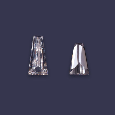 Trapezoid Shape Pointed Back Crystal Cubic Zirconia Stones For Jewelry Restoration WholesaleRhinestone