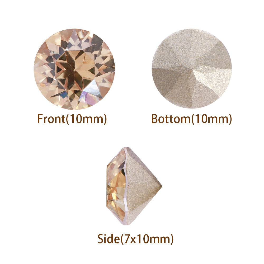 Golden Shadow XIRIUS Chaton Shape High Quality Glass Pointed Back Fancy Rhinestones WholesaleRhinestone