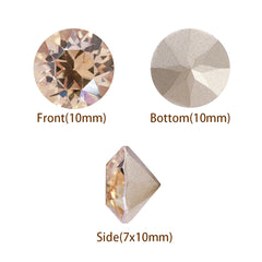 Golden Shadow XIRIUS Chaton Shape High Quality Glass Pointed Back Fancy Rhinestones WholesaleRhinestone