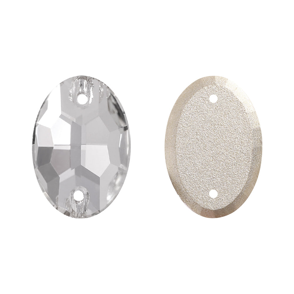 Crystal Oval Shape High Quality Glass Sew-on Rhinestones Secondary image