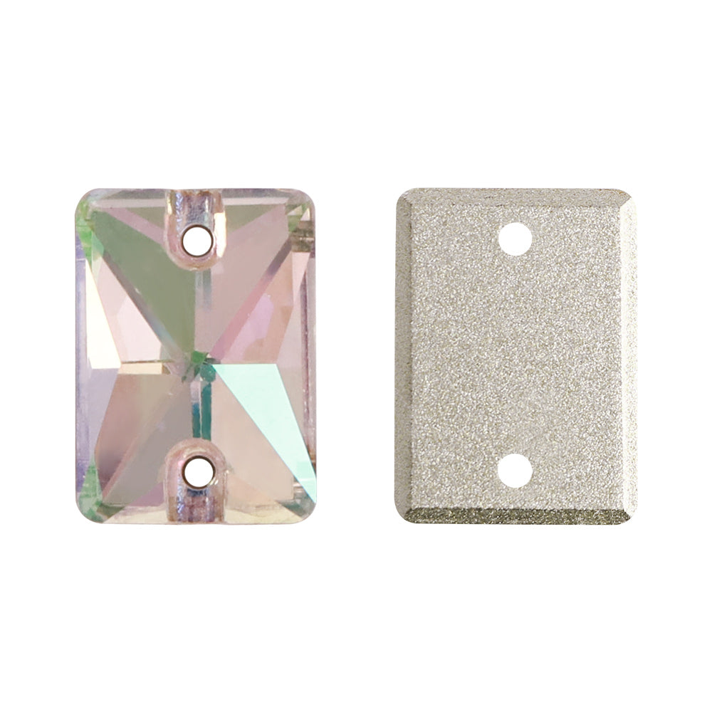 Luminous Green Rectangle Shape High Quality Glass Sew-on Rhinestones Второстепенное изображение товара