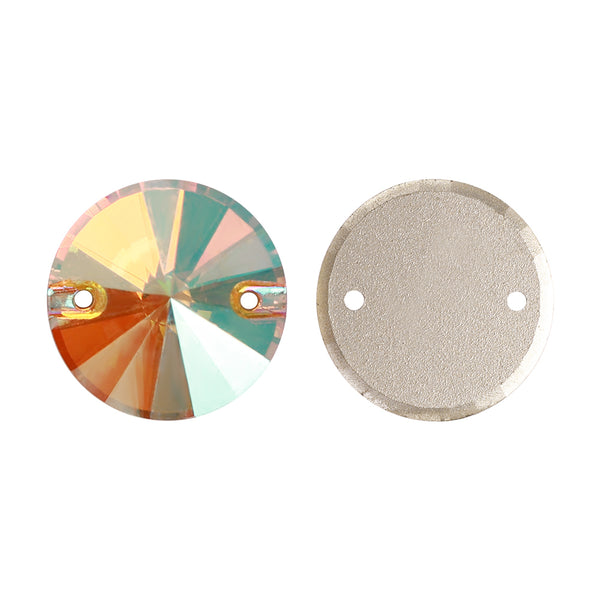 Crystal Sun Rivoli  Shape High Quality Glass Sew-on Rhinestones WholesaleRhinestone