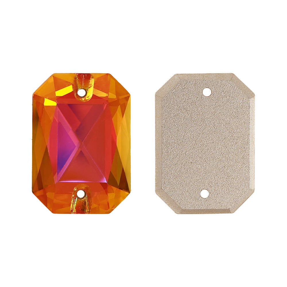 Astral Pink Octagon Shape High Quality Glass Sew-on Rhinestones Secondary image