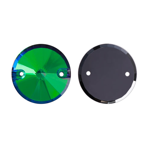 Heliotrope Rivoli  Shape High Quality Glass Sew-on Rhinestones WholesaleRhinestone