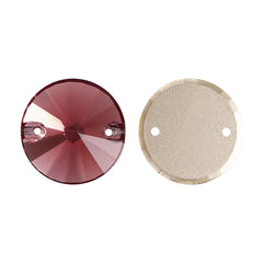 Burgundy Rivoli Shape High Quality Glass Sew-on Rhinestones WholesaleRhinestone