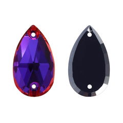 Violet Blue Drop Shape High Quality Glass Sew-on Rhinestones WholesaleRhinestone