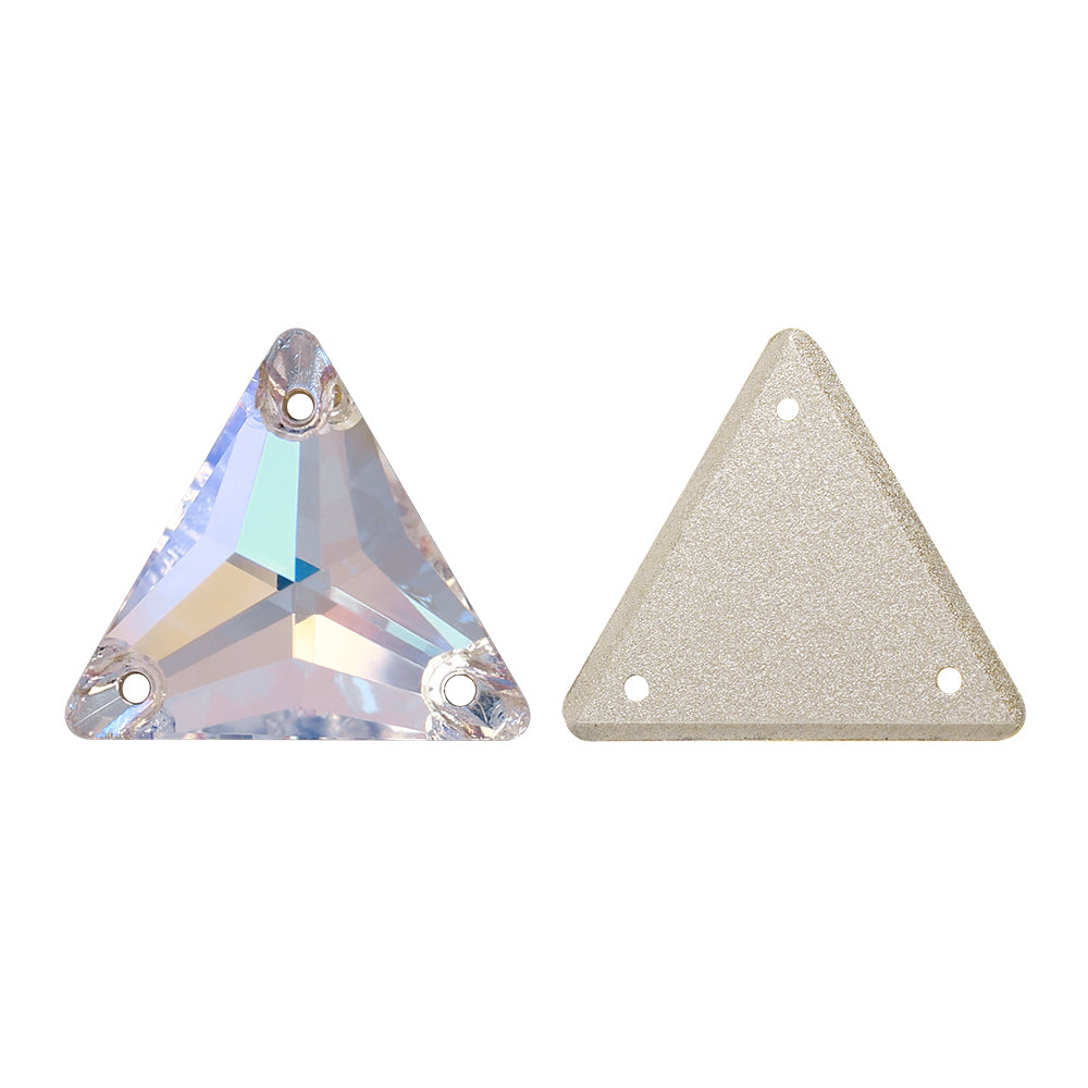 Moonlight Triangle Shape High Quality Glass Sew-on Rhinestones WholesaleRhinestone