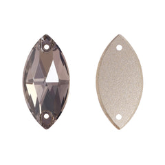 Satin Navette Shape High Quality Glass Sew-on Rhinestones WholesaleRhinestone