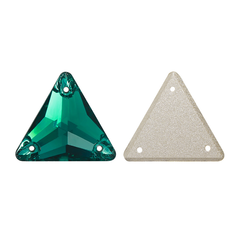 Smaragd trekant form af høj kvalitet glas sew-on rhinestones Sekundært billede