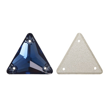Montana Triangle Shape High Quality Glass Sew-on Rhinestones WholesaleRhinestone