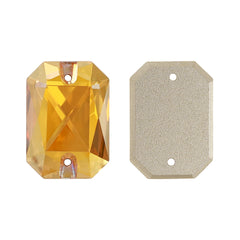 Metallic Sunshine Octagon Shape High Quality Glass Sew-on Rhinestones WholesaleRhinestone