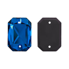 Bermuda Blue Octagon Shape High Quality Glass Sew-on Rhinestones WholesaleRhinestone