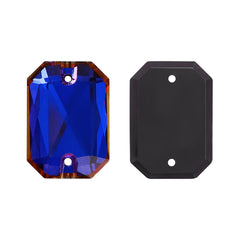 Violet Blue Octagon Shape High Quality Glass Sew-on Rhinestones WholesaleRhinestone