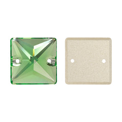 Peridot Square Shape High Quality Glass Sew-on Rhinestones WholesaleRhinestone