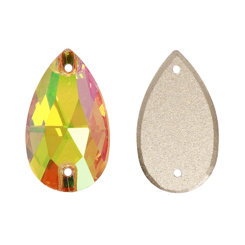Crystal Sun Drop Shape High Quality Glass Sew-on Rhinestones WholesaleRhinestone