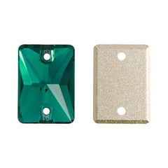 Emerald Rectangle Shape High Quality Glass Sew-on Rhinestones WholesaleRhinestone