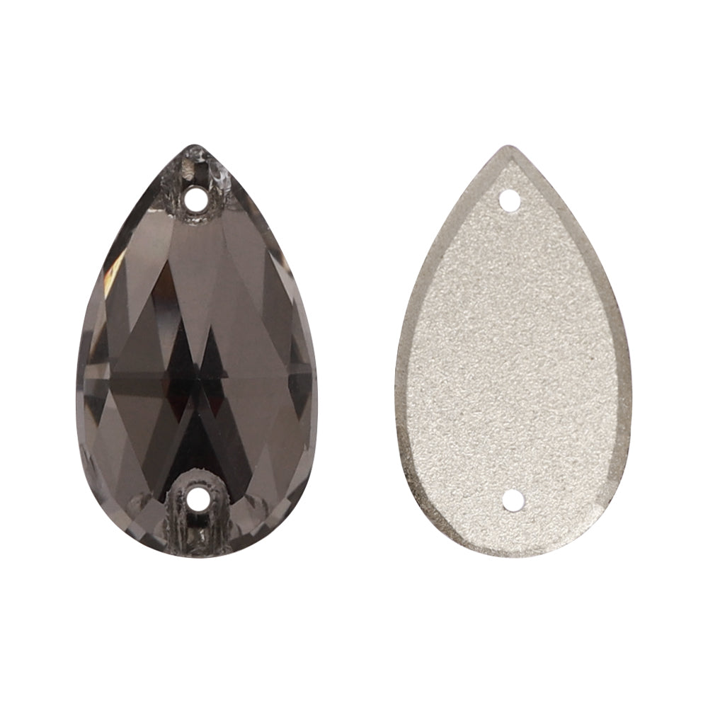 Black Diamond Drop Shape High Quality Glass Sew-on Rhinestones WholesaleRhinestone