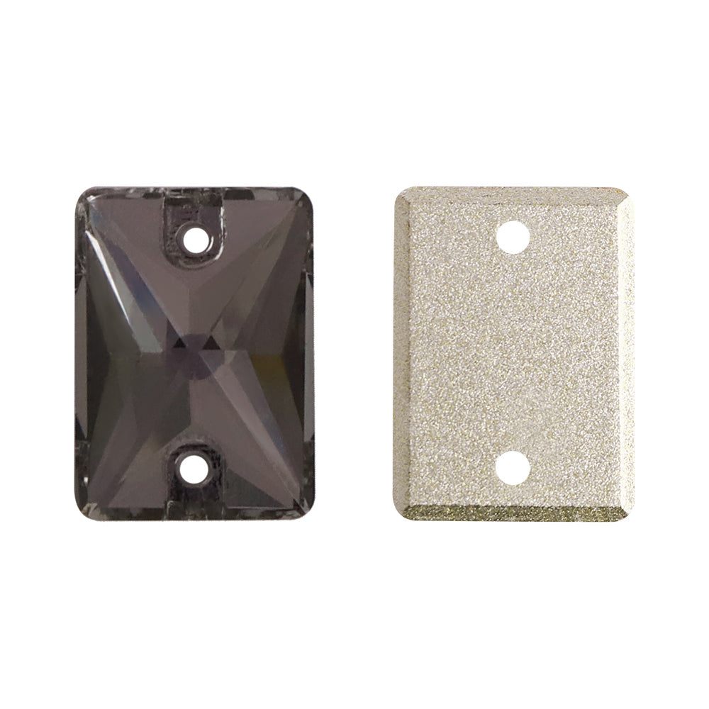 Black Diamond Rectangle Shape High Quality Glass Sew-on Rhinestones Secondary image