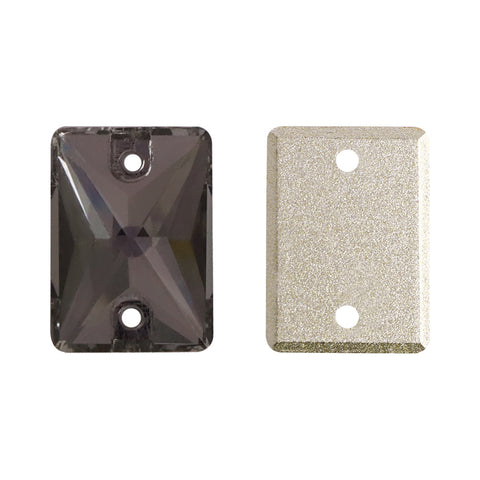 Black Diamond Rectangle Shape High Quality Glass Sew-on Rhinestones WholesaleRhinestone