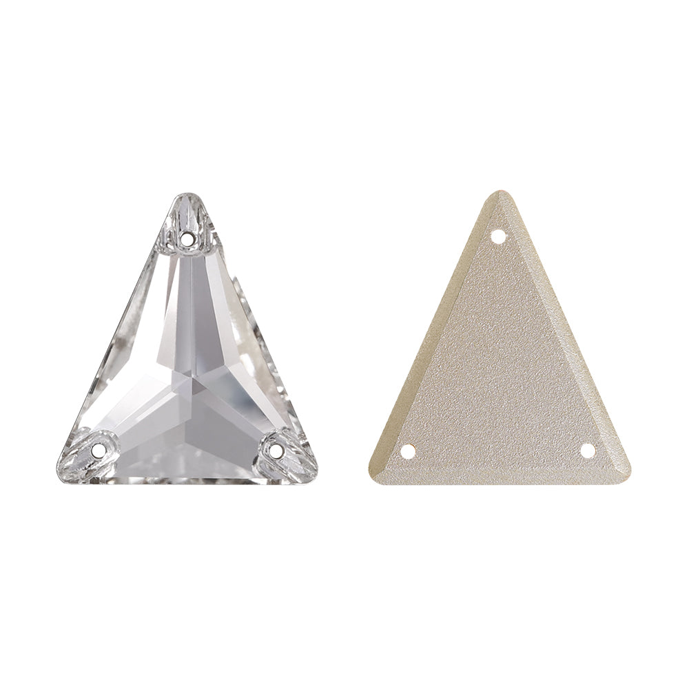 Crystal Slim Triangle Shape High Quality Glass Sew-on Rhinestones WholesaleRhinestone