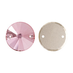 Light Rose Rivoli Shape High Quality Glass Sew-on Rhinestones WholesaleRhinestone