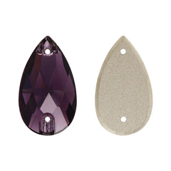 Amethyst Drop Shape High Quality Glass Sew-on Rhinestones WholesaleRhinestone