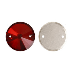 Siam Rivoli Shape High Quality Glass Sew-on Rhinestones WholesaleRhinestone