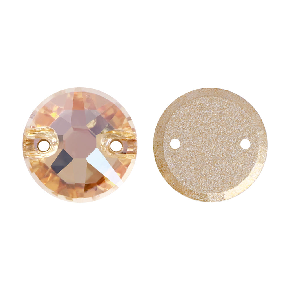 Golden Shadow XIRIUS Round Shape High Quality Glass Sew-on Rhinestones WholesaleRhinestone