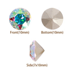 Crystal AB XIRIUS Chaton Shape High Quality Glass Pointed Back Fancy Rhinestones WholesaleRhinestone