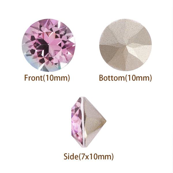 Vitrail Light XIRIUS Chaton Shape High Quality Glass Pointed Back Fancy Rhinestones WholesaleRhinestone