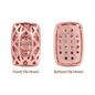 Cushion Rectangle Shape Rose Gold Plated High-Quality Sew-on Alloy Charms Inlaid Cubic Zirconia WholesaleRhinestone